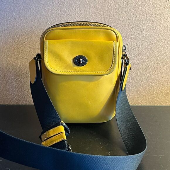 Coach Handbags - Coach heritage yellow crossbody bag